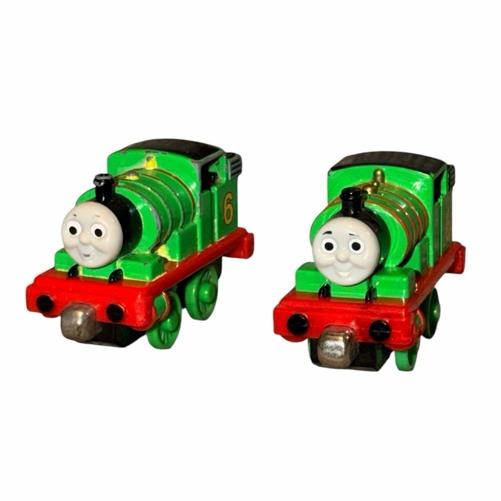 LOT OF 2 Thomas & Friends PERCY Diecast Metal Train Take Along Take-n-Play #6